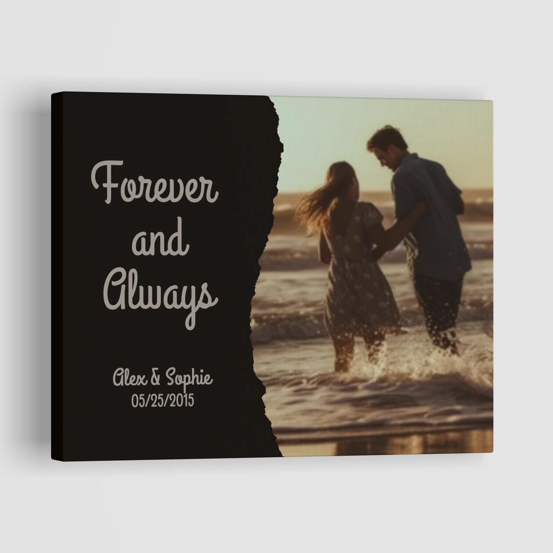 Forever and Always - Custom Personalized Canvas Print