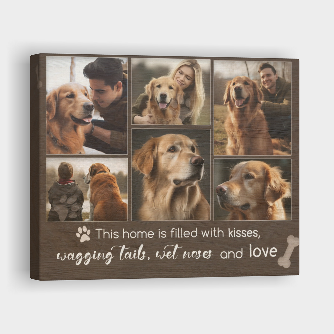 This Home Is Filled With Love, Hang and Place - Personalized Canvas Print Pet Lover