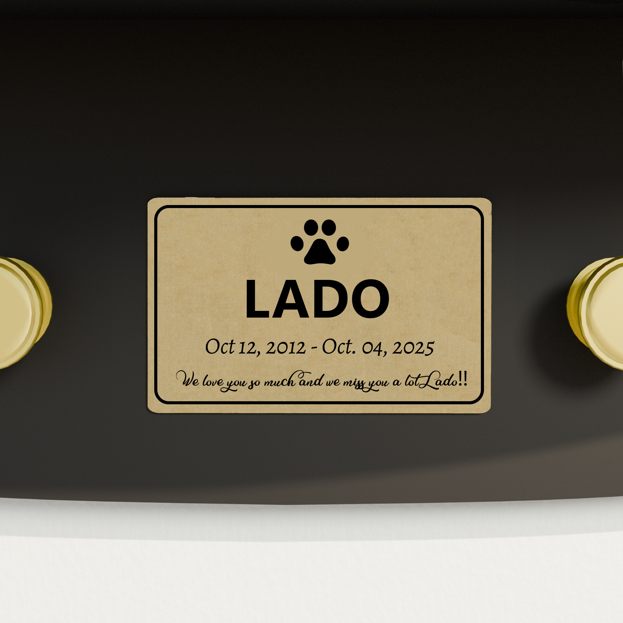 Metal Nameplate - Custom your name here