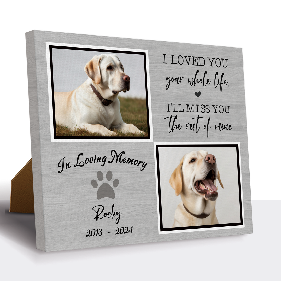 In Loving Memory - Personalized Pet Memorial Print