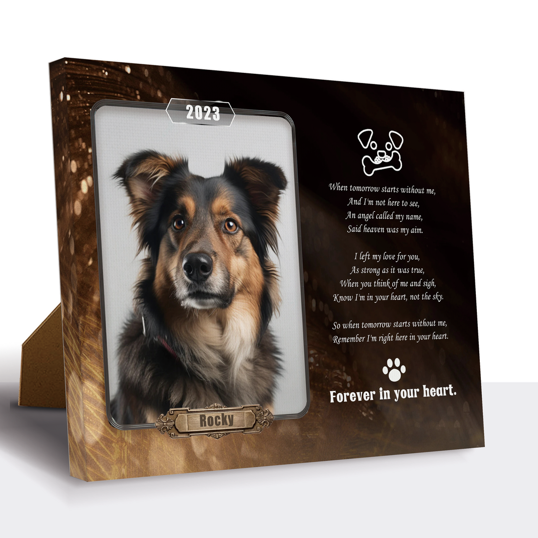 Forever in My Heart - Personalized Pet Memorial Print