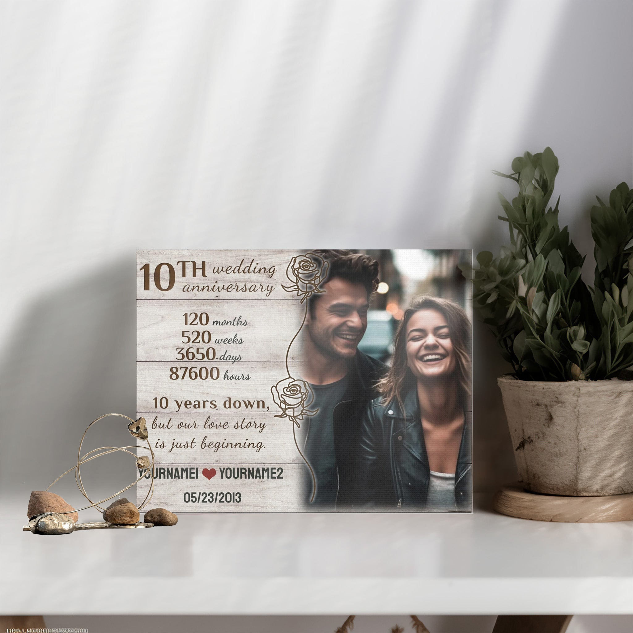 Every Memorable Hour - 10th Anniversary Custom Canvas Gift