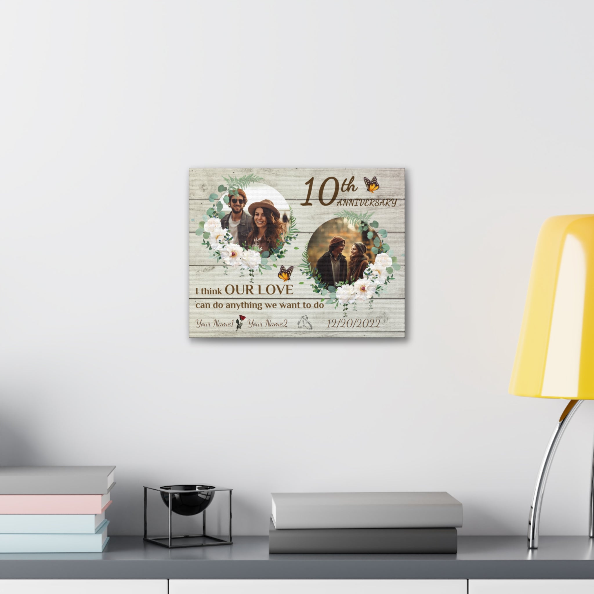 Wreath of You - 10th Anniversary Custom Canvas Gift