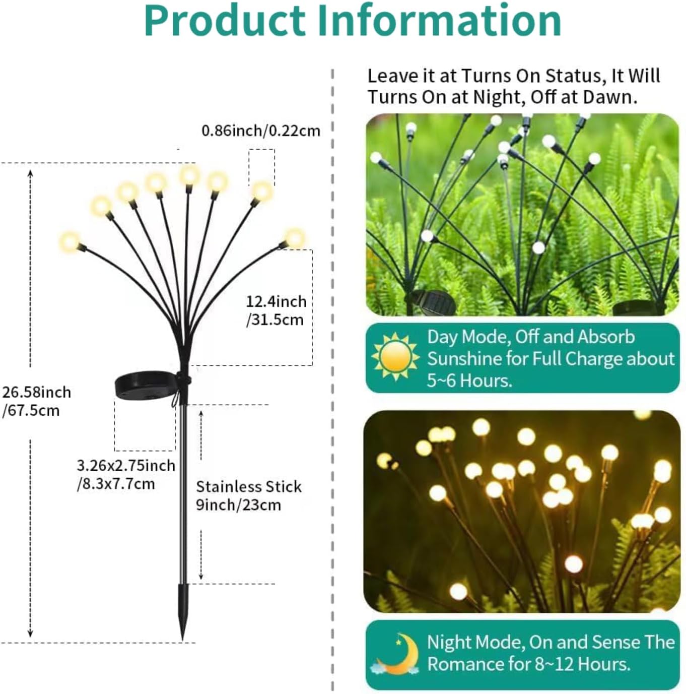 Firefly Solar Swaying Light - Garden Gift