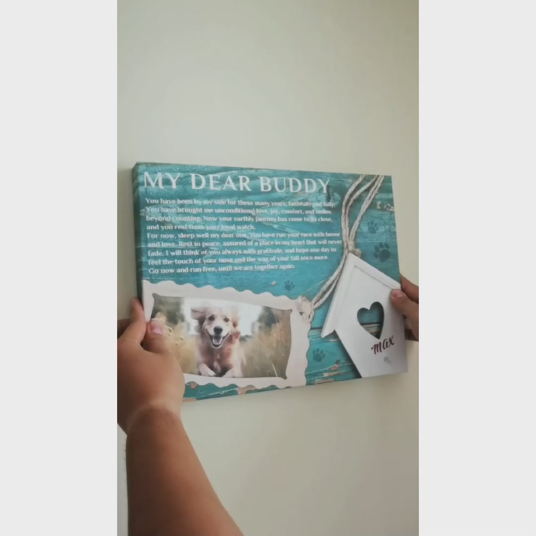 Run Free - Personalized Canvas Print Pet Memorial
