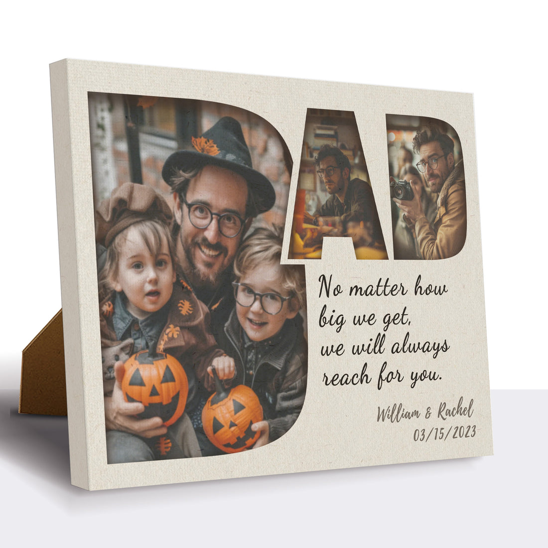 Dad, No Matter How - Personalized Gratitude Print