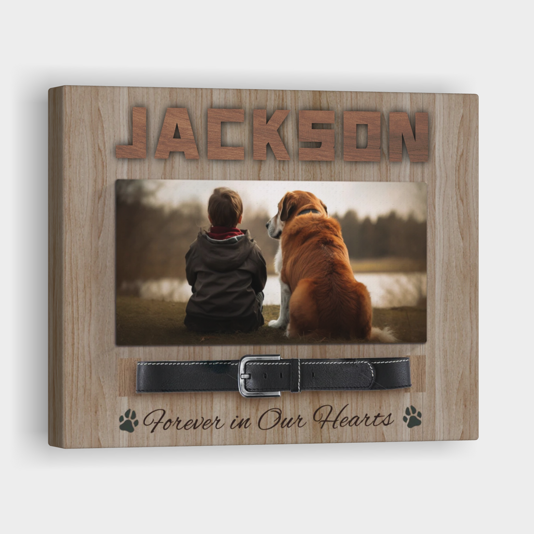 Forever in Hearts - Personalized Pet Memorial Print