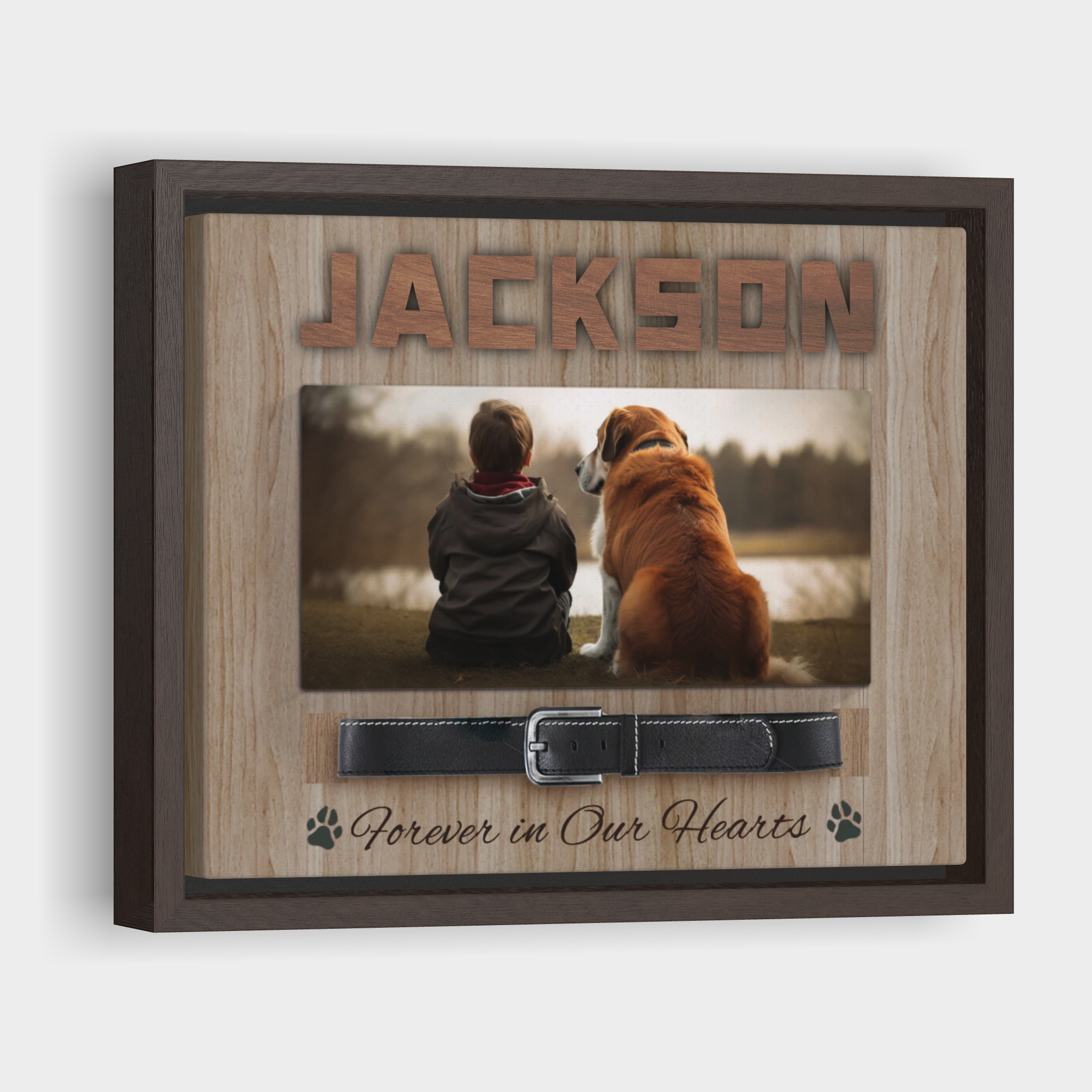 Forever in Hearts - Personalized Pet Memorial Print