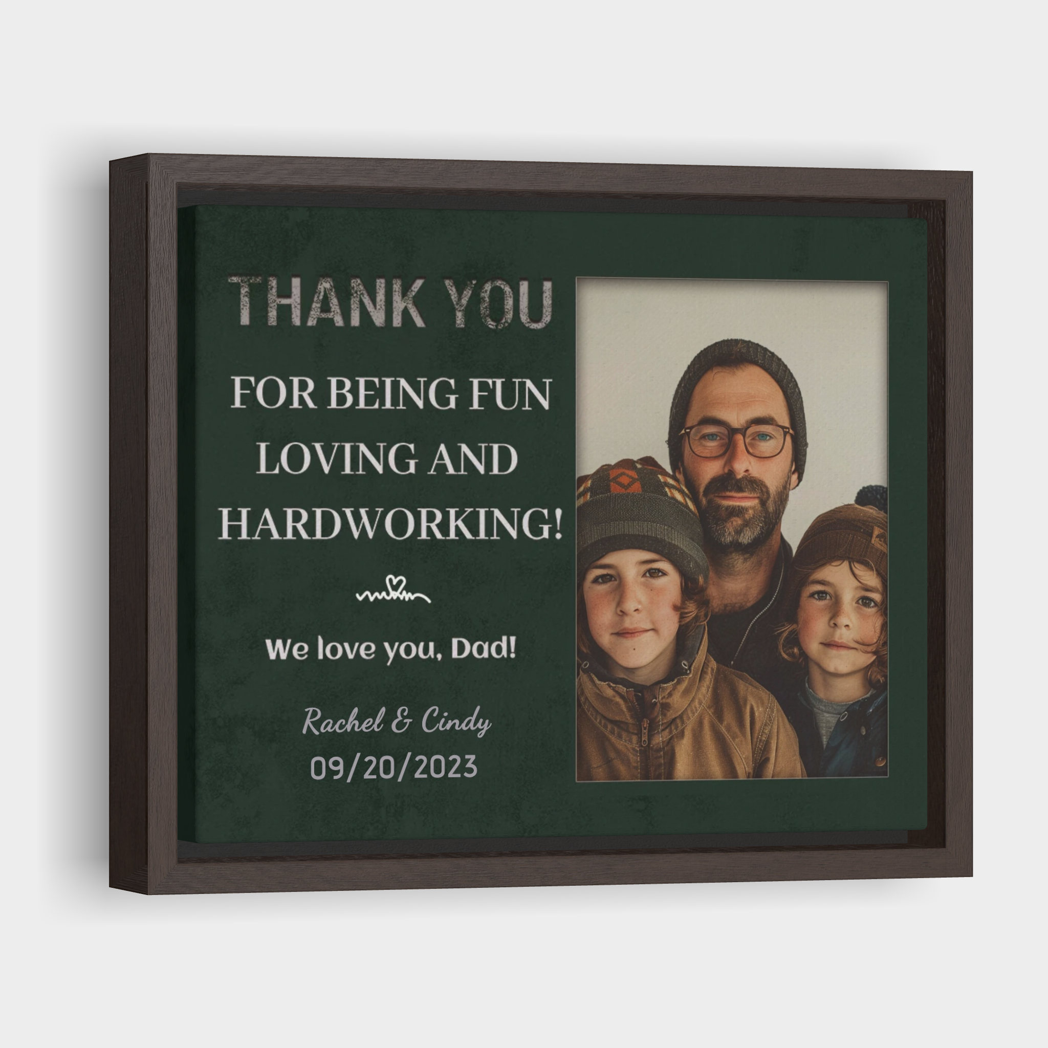 We Love You, Dad - Personalized Gratitude Print