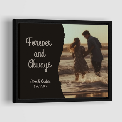 Forever and Always - Custom Personalized Canvas Print