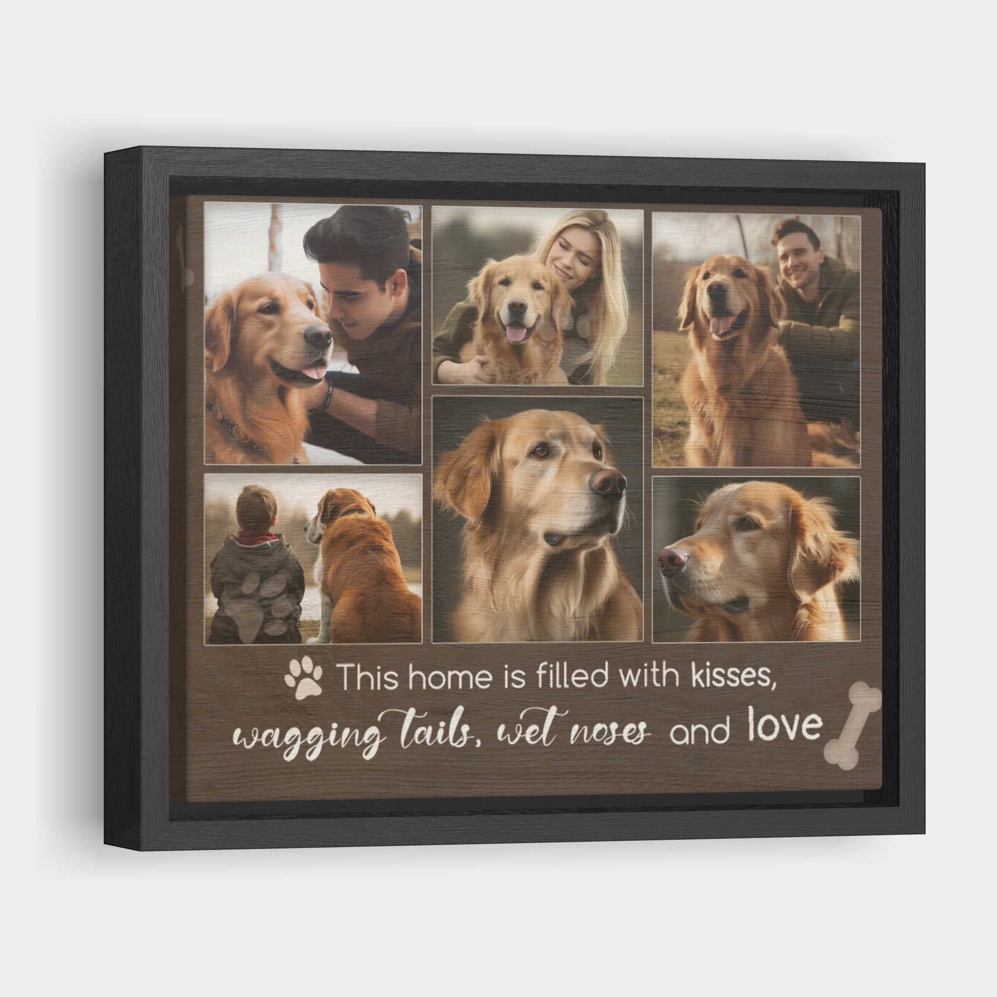 This Home Is Filled With Love, Hang and Place - Personalized Canvas Print Pet Lover