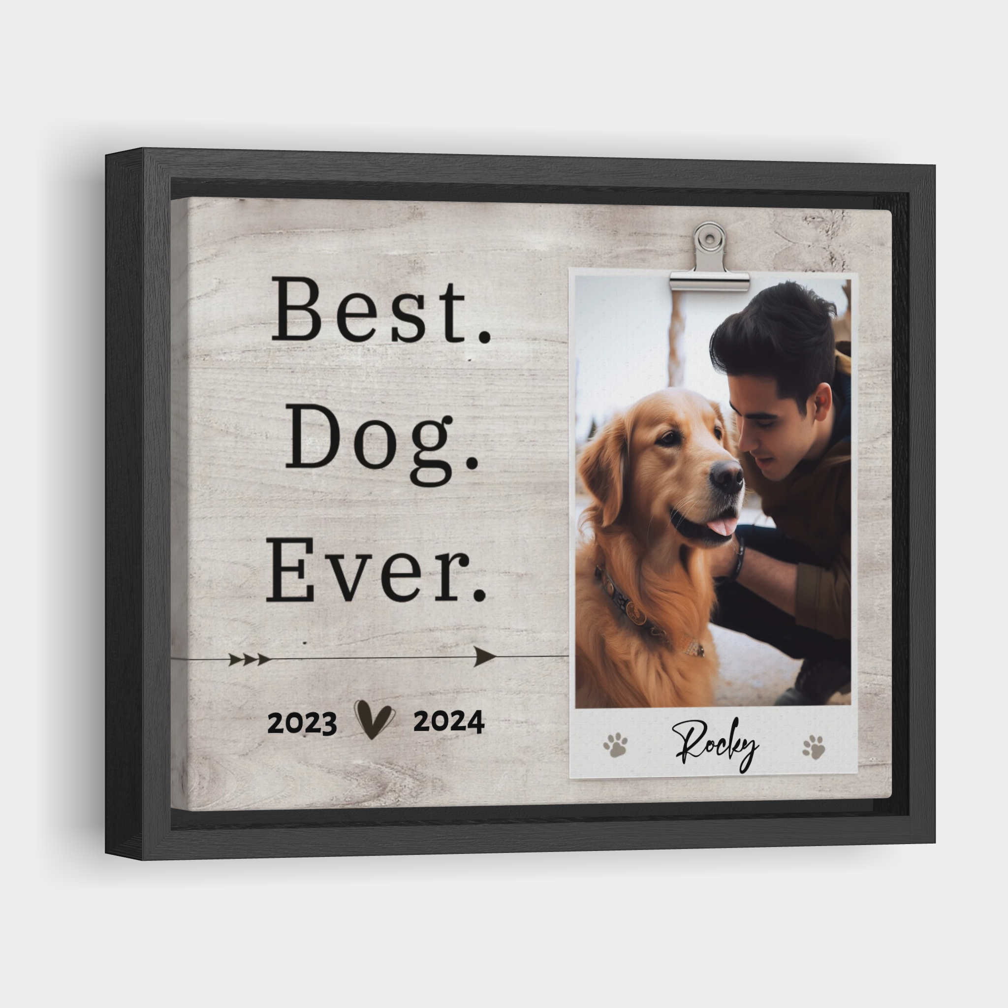 Best Dog Ever - Personalized Pet Memorial Print