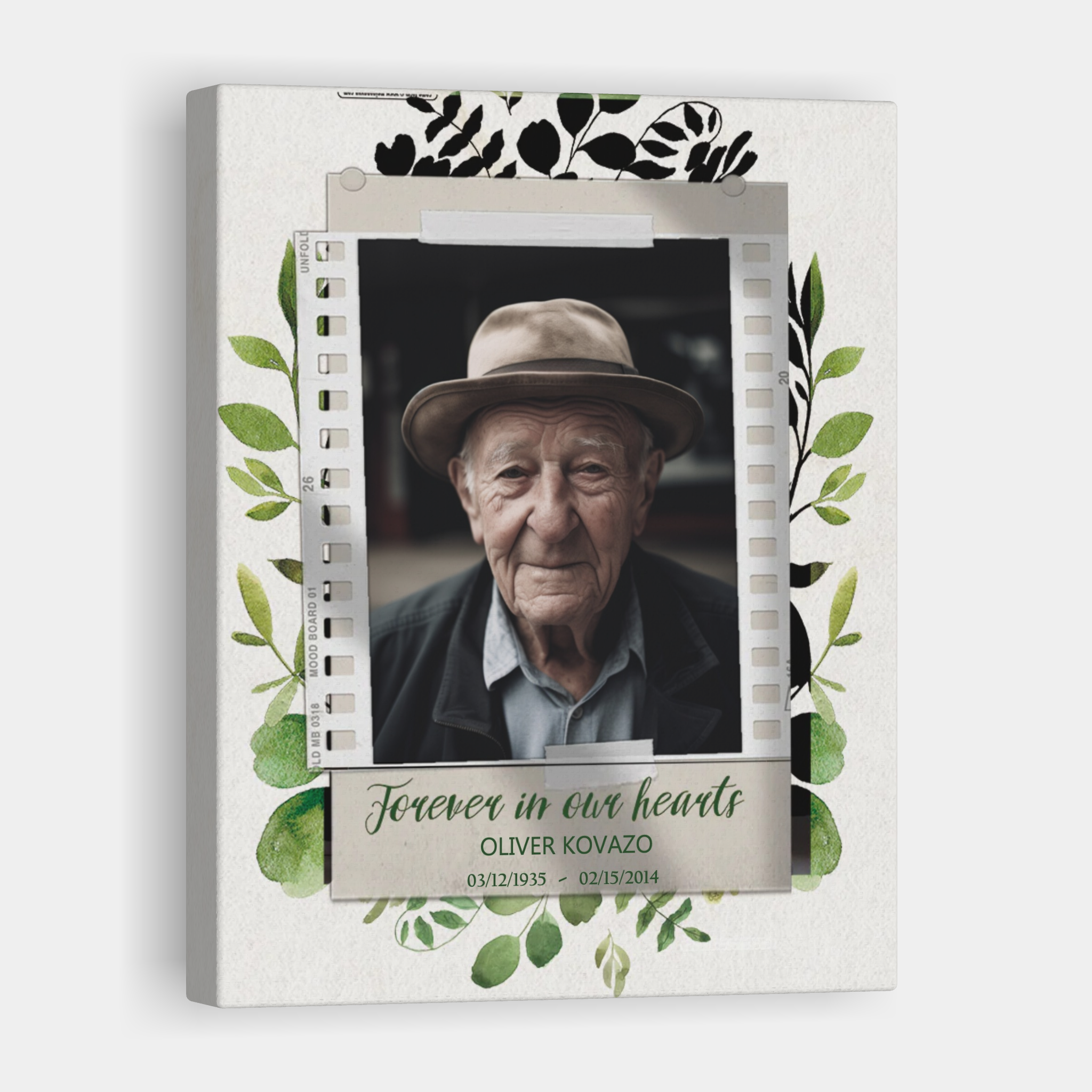 Forever in Our Hearts, Vertical- Personalized Memorial Print