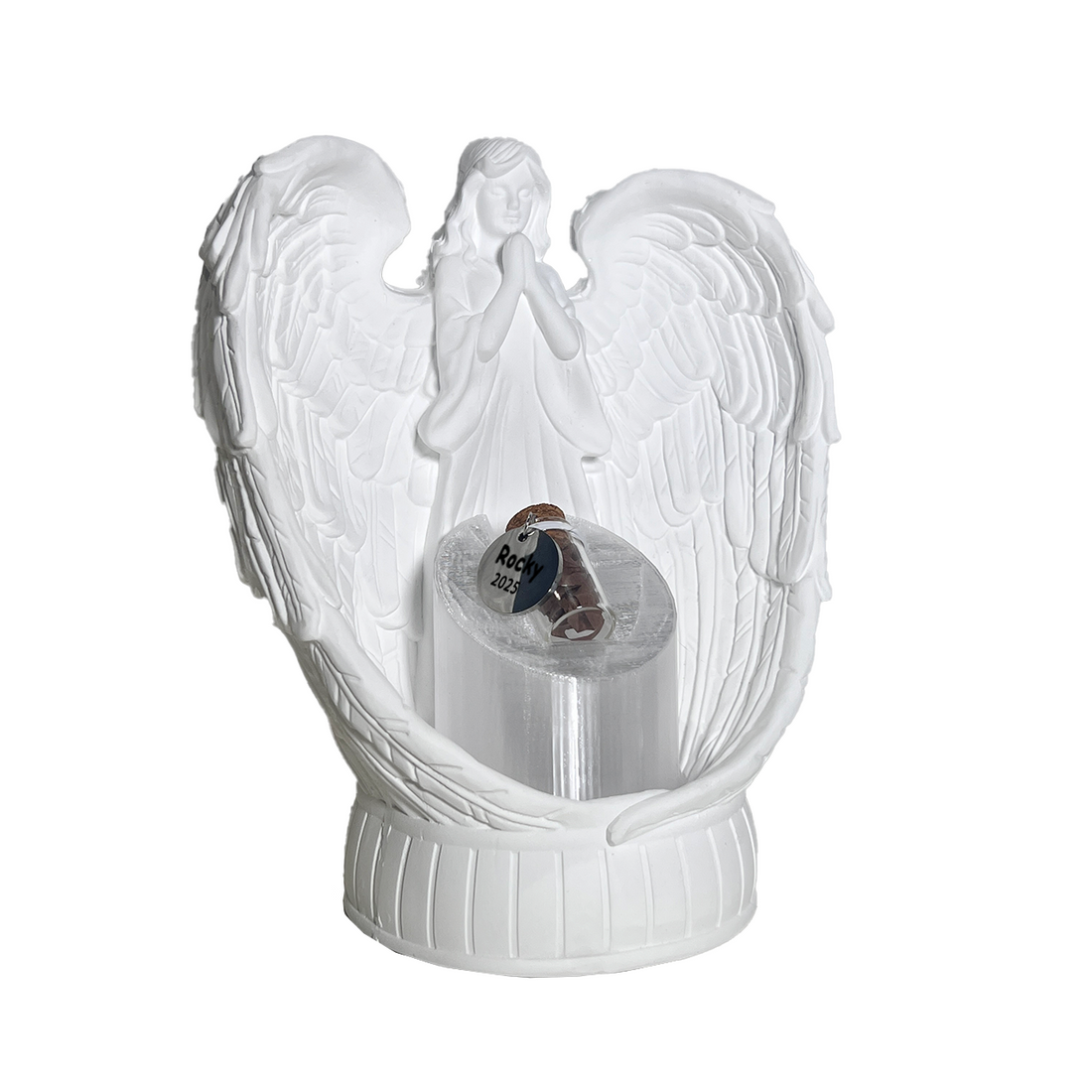 Angel Hug Pet Fur Keepsake Lamp - PRESALE
