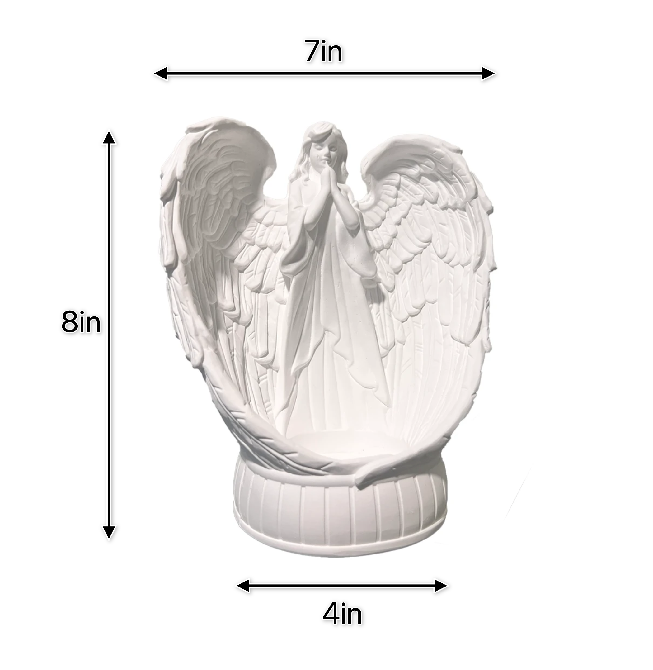 Angel Hug Pet Fur Keepsake Lamp - PRESALE