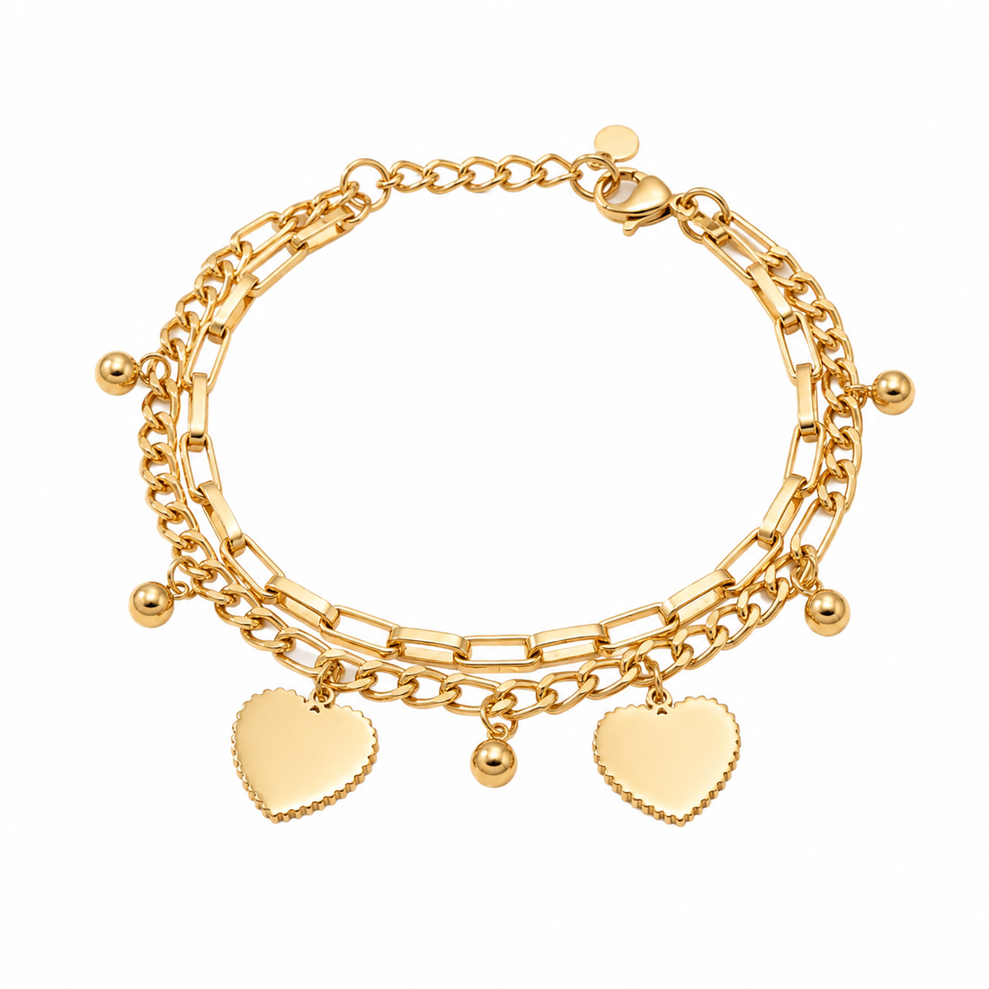 The Double Layer Heart Bracelet