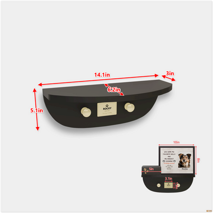 Wall‑Mounted Pet Memorial Shelf