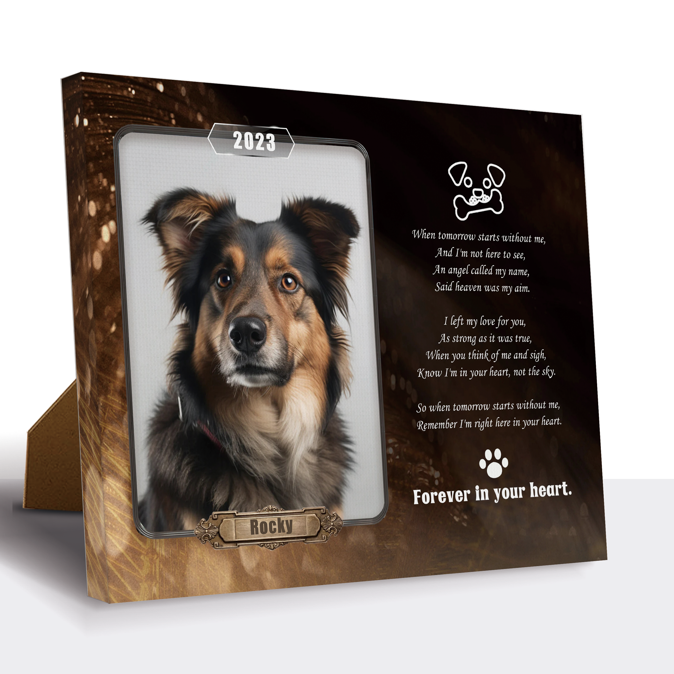 Forever in My Heart - Personalized Pet Memorial Print