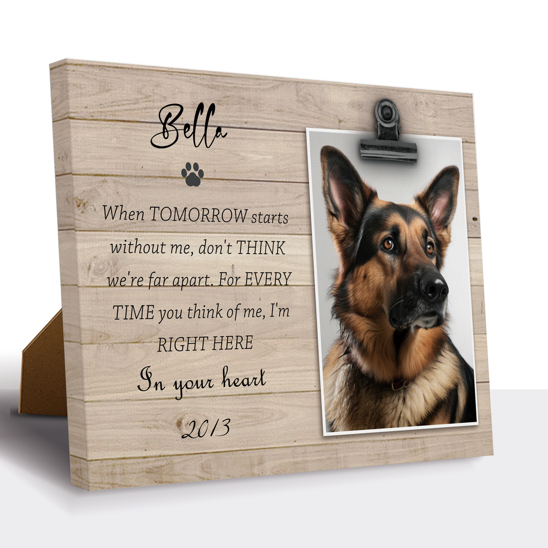 When Tomorrow Starts without Me - Personalized Pet Memorial Print