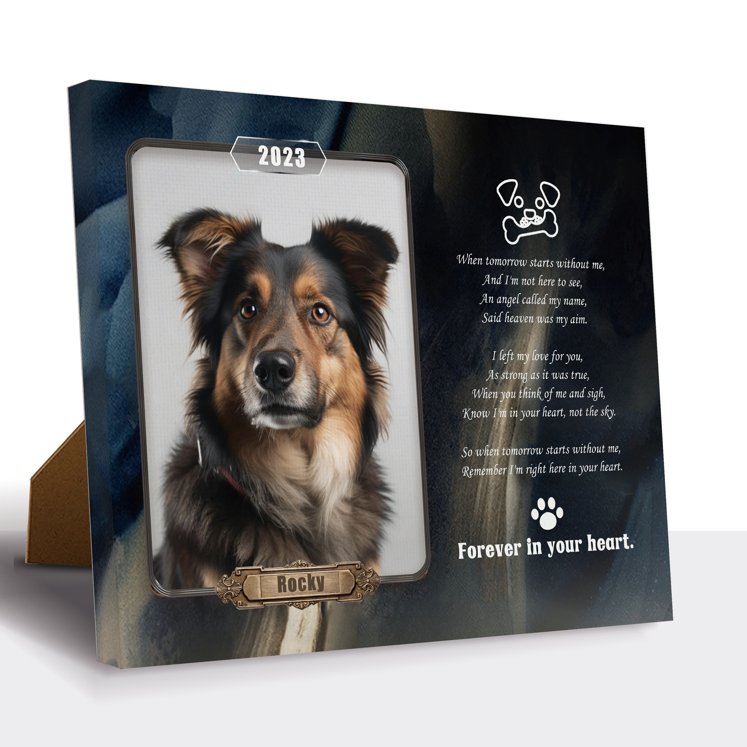 Forever in My Heart - Personalized Pet Memorial Print