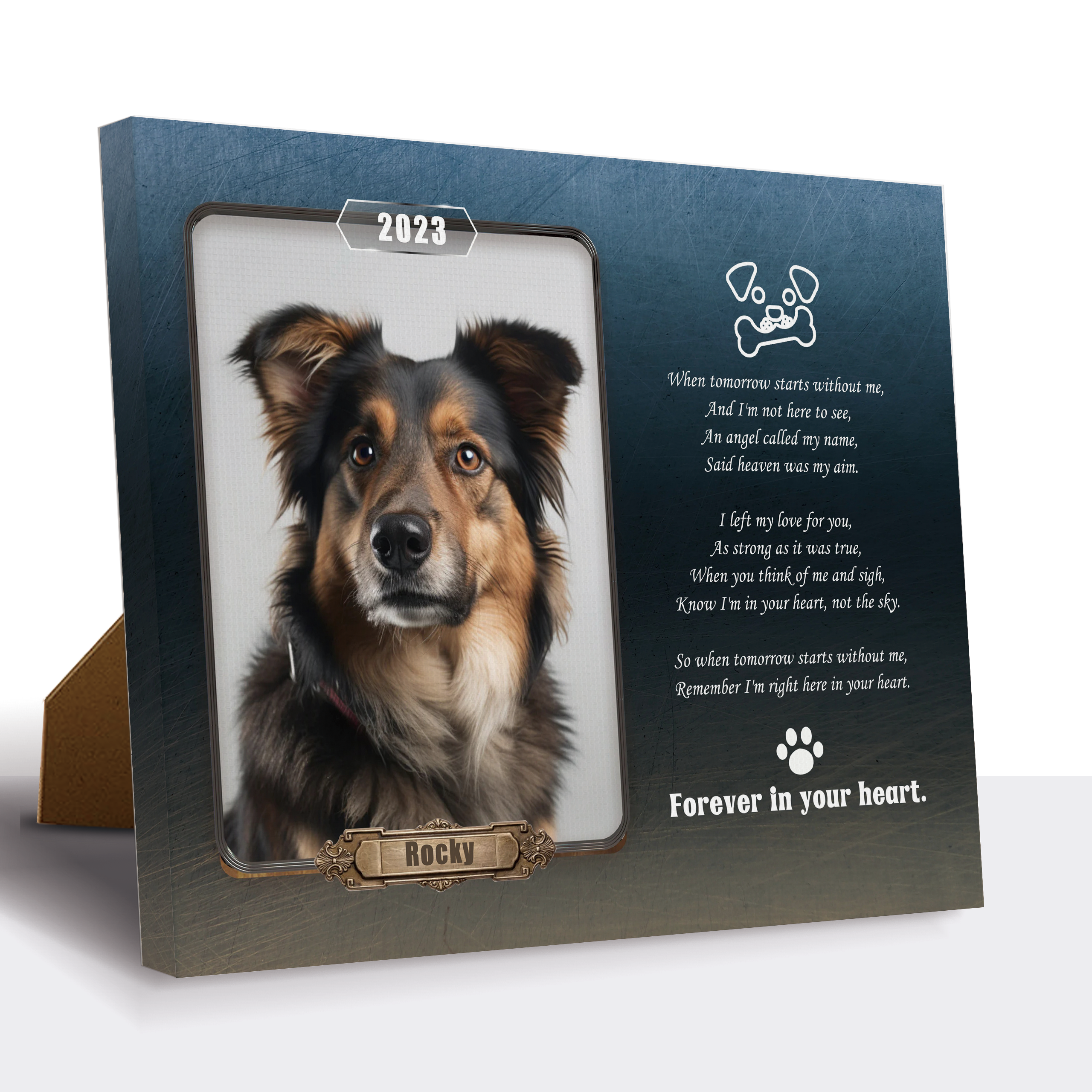 Forever in My Heart - Personalized Pet Memorial Print