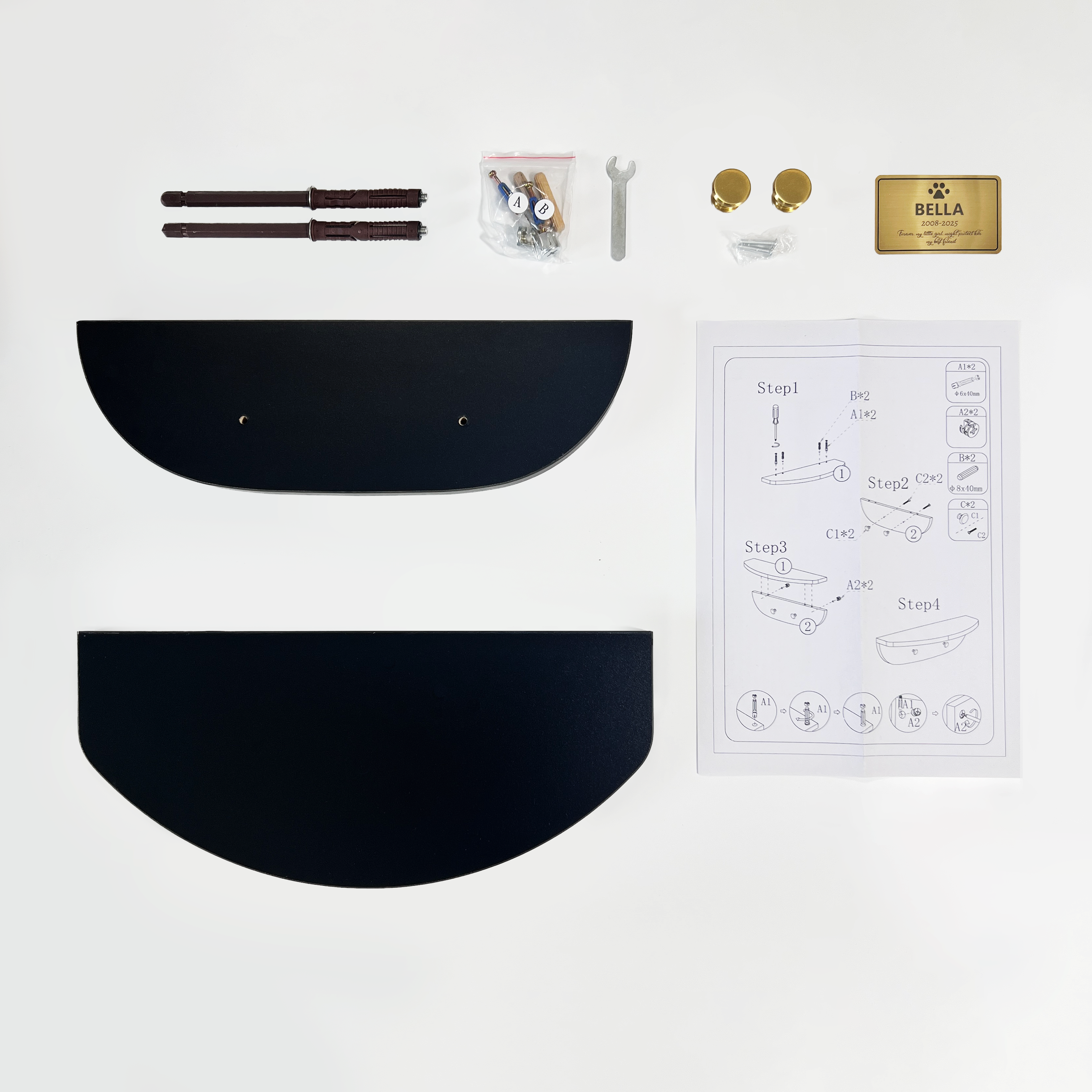 Wall‑Mounted Pet Memorial Shelf