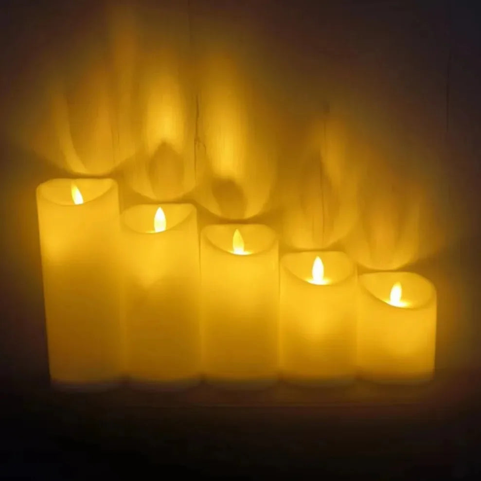 Mourning candles, LED electric candle lights, swinging flameless candles, battery powered candles