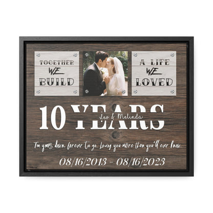 Forever To Go - 10th Anniversary Custom Canvas Gift