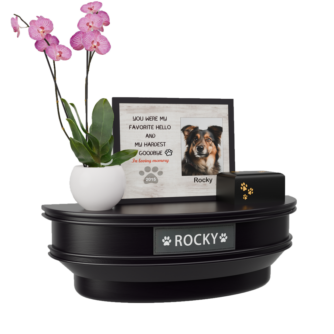 Wall‑Mounted Floating Pet Memorial Shelf - Honoring your pets -  Presale