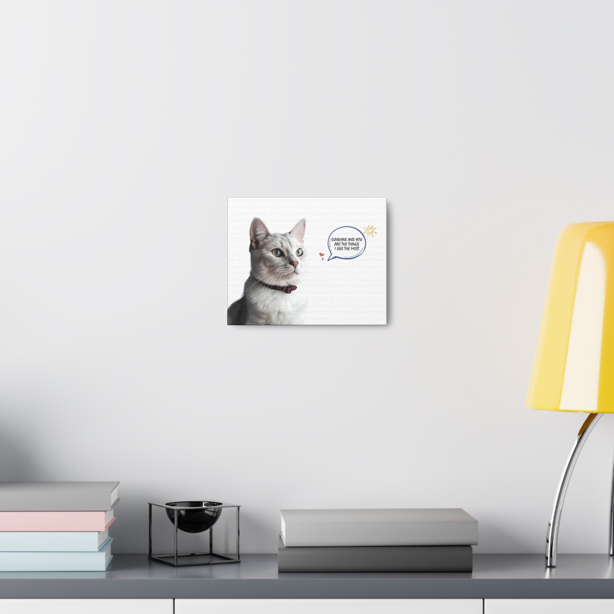Cat with Sunshine - Personalized Pet Portrait Gifts Canvas Prints